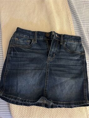 SO Dark Blue Denim Mini Skirt